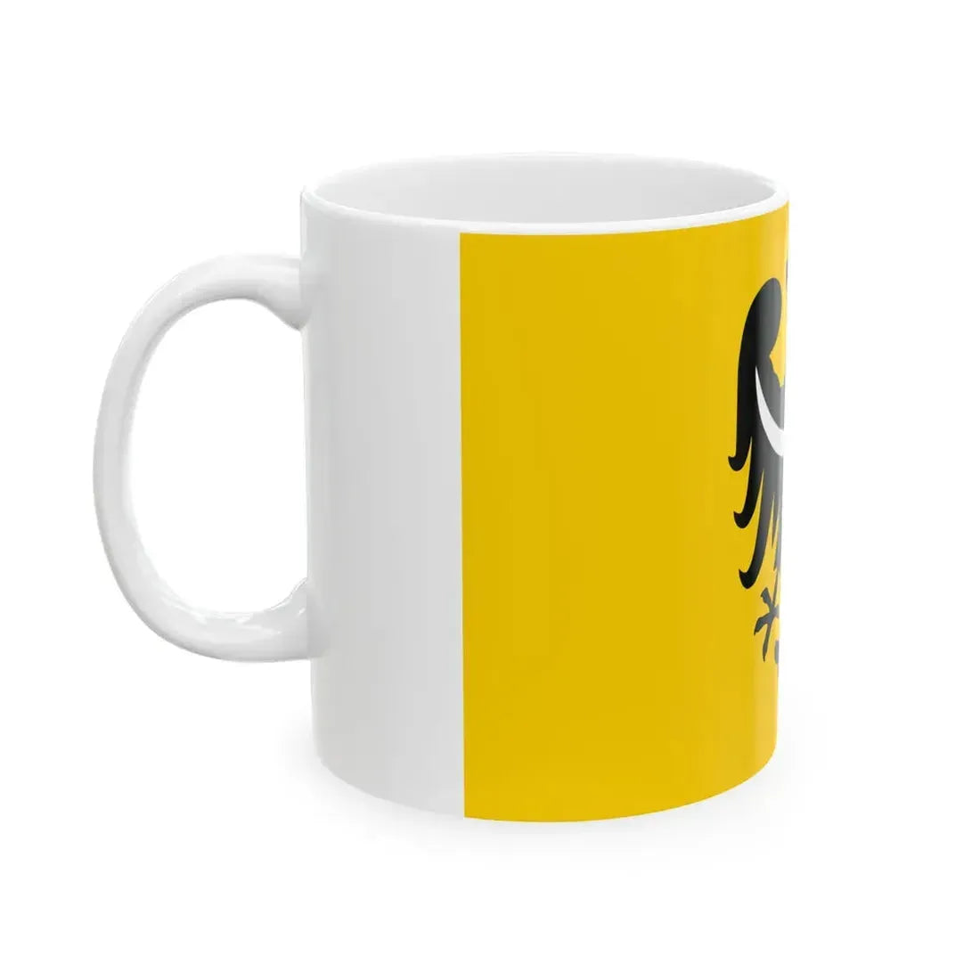 POL woj dolnoslaskie FLAG 2009 (Poland) White Coffee Mug - Go Mug Yourself