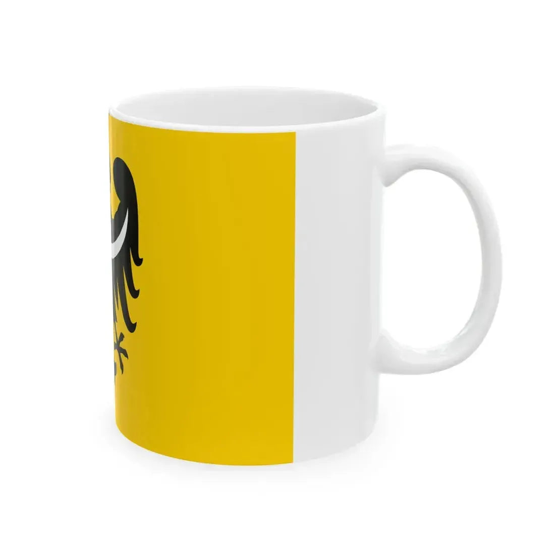 POL woj dolnoslaskie FLAG 2009 (Poland) White Coffee Mug - Go Mug Yourself