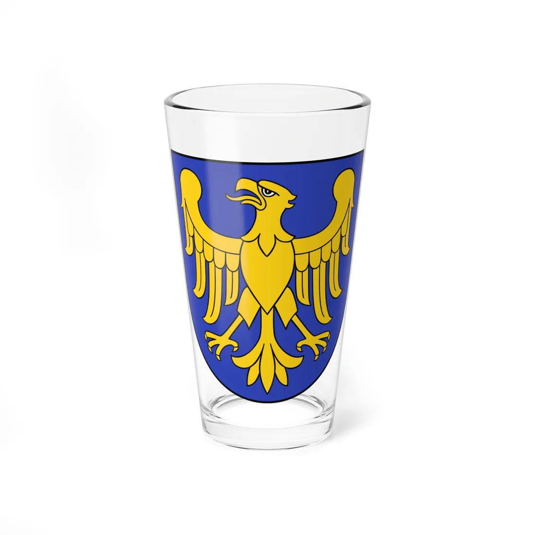 POL województwo śląskie COA (Poland) (Coat of Arms) Pint Glass 16oz 16oz - Go Mug Yourself