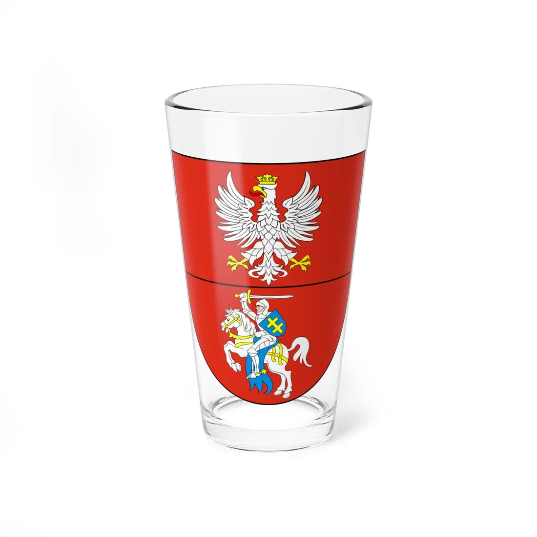 POL województwo podlaskie COA (Poland) (Coat of Arms) Pint Glass 16oz 16oz - Go Mug Yourself