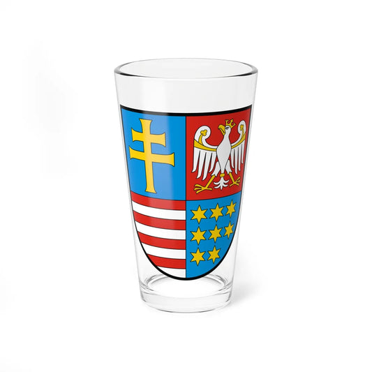 POL województwo świętokrzyskie COA (Poland) (Coat of Arms) Pint Glass 16oz 16oz - Go Mug Yourself