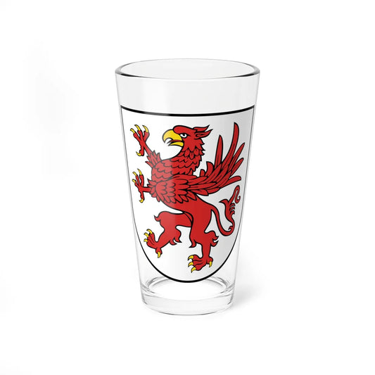 POL województwo zachodniopomorskie COA (Poland) (Coat of Arms) Pint Glass 16oz 16oz - Go Mug Yourself