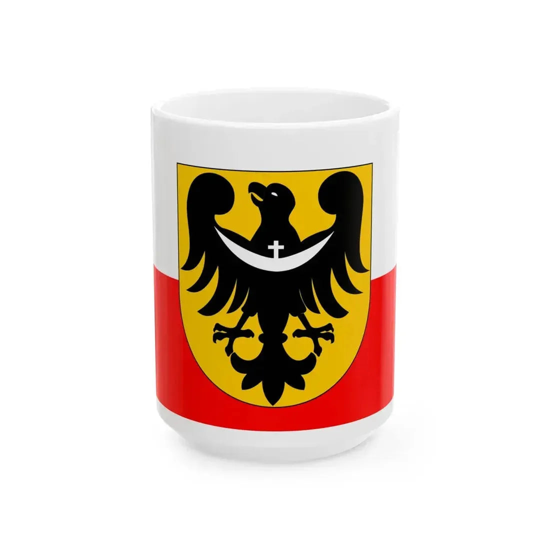 POL wojewodztwo dolnoslaskie flag 2001 - 2008 incorrect (Poland) White Coffee Mug 15oz - Go Mug Yourself