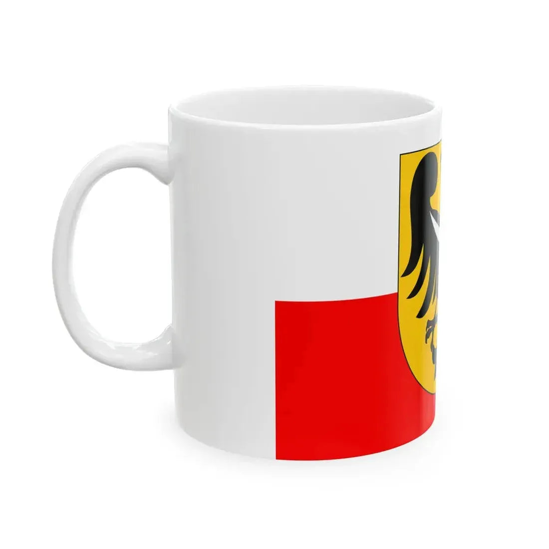 POL wojewodztwo dolnoslaskie flag 2001 - 2008 incorrect (Poland) White Coffee Mug - Go Mug Yourself