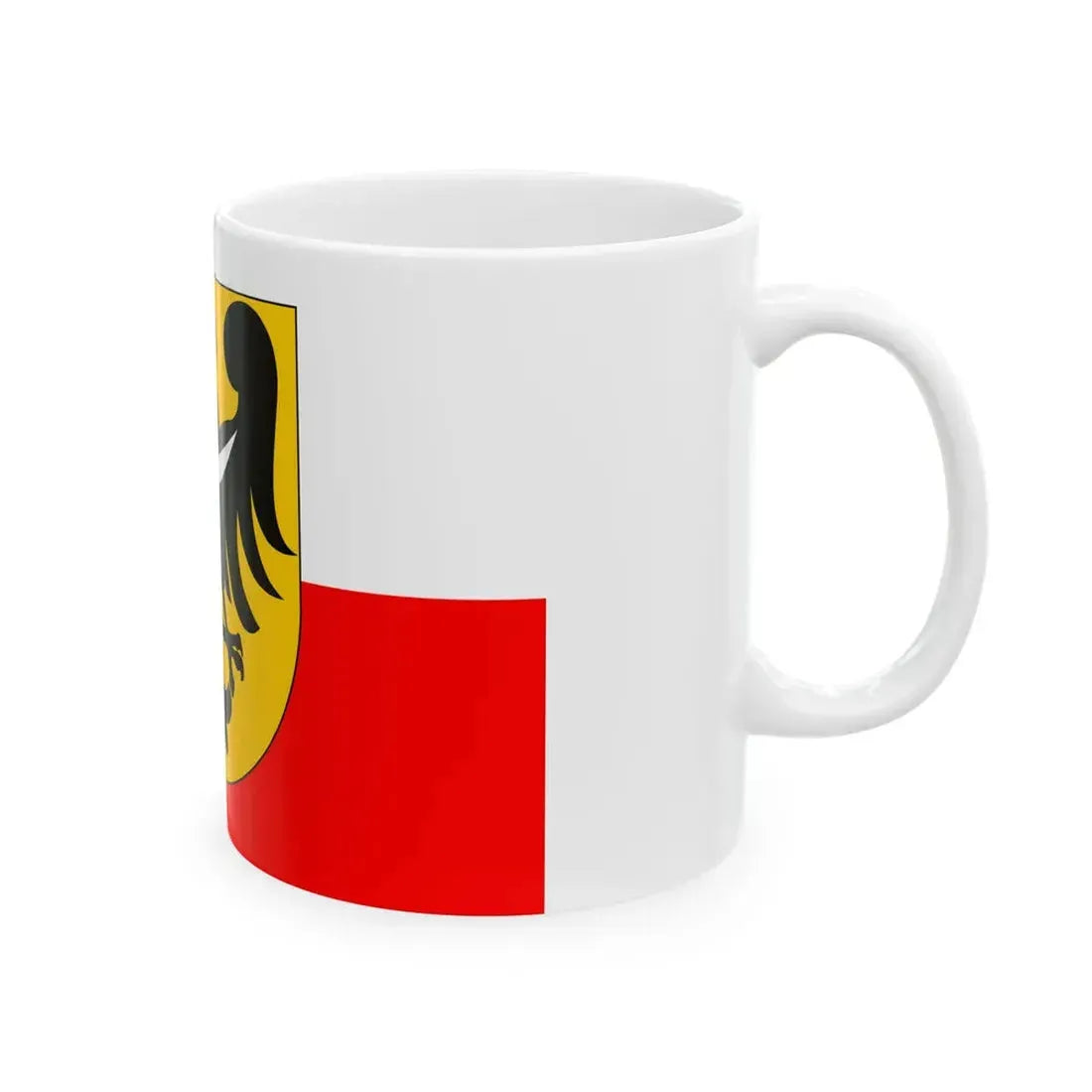 POL wojewodztwo dolnoslaskie flag 2001 - 2008 incorrect (Poland) White Coffee Mug - Go Mug Yourself