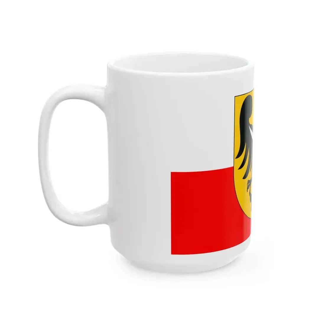 POL wojewodztwo dolnoslaskie flag 2001 - 2008 incorrect (Poland) White Coffee Mug - Go Mug Yourself