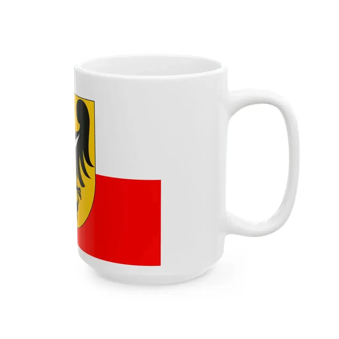 POL wojewodztwo dolnoslaskie flag 2001 - 2008 incorrect (Poland) White Coffee Mug - Go Mug Yourself