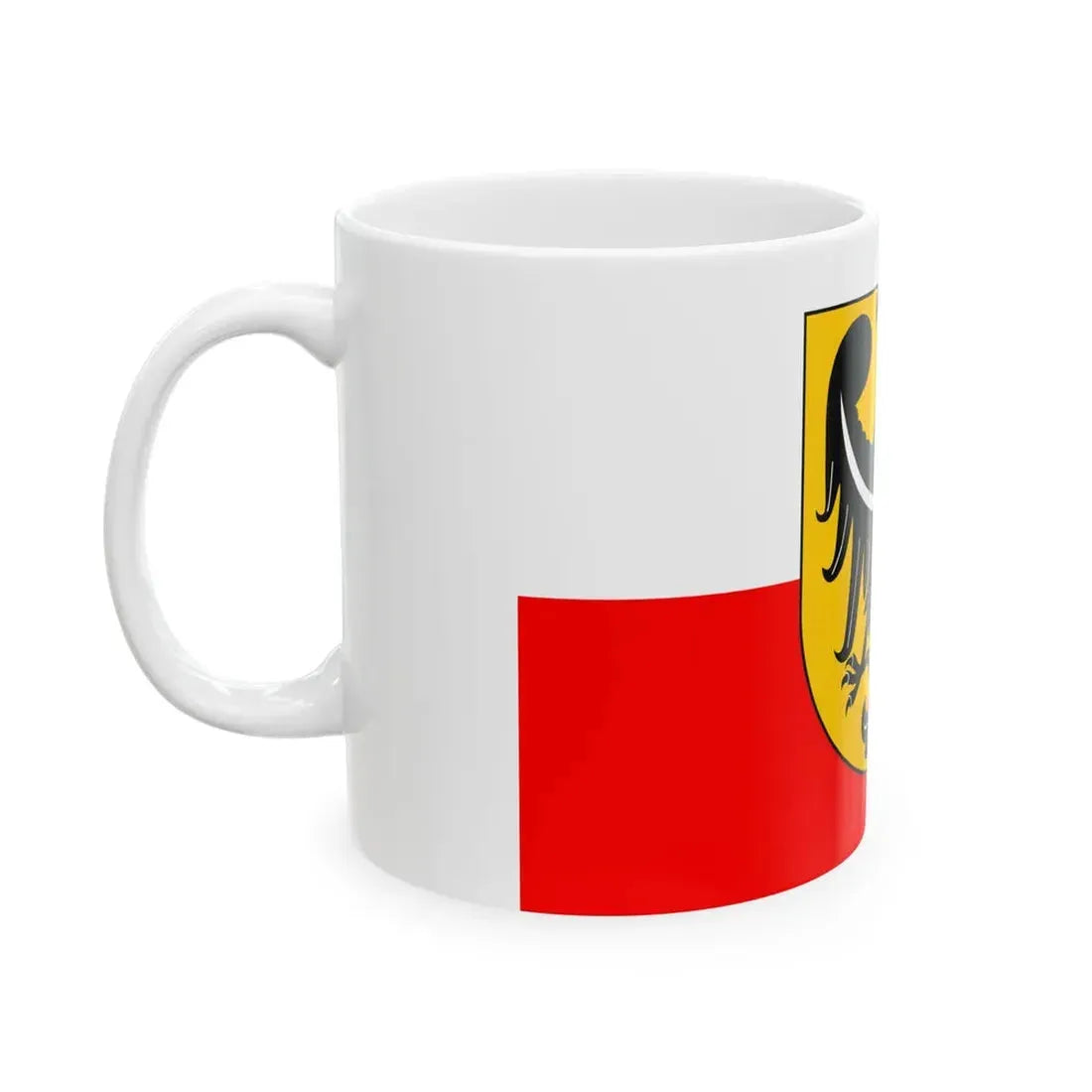 POL wojewodztwo dolnoslaskie flag 2001 - 2008 (Poland) White Coffee Mug - Go Mug Yourself