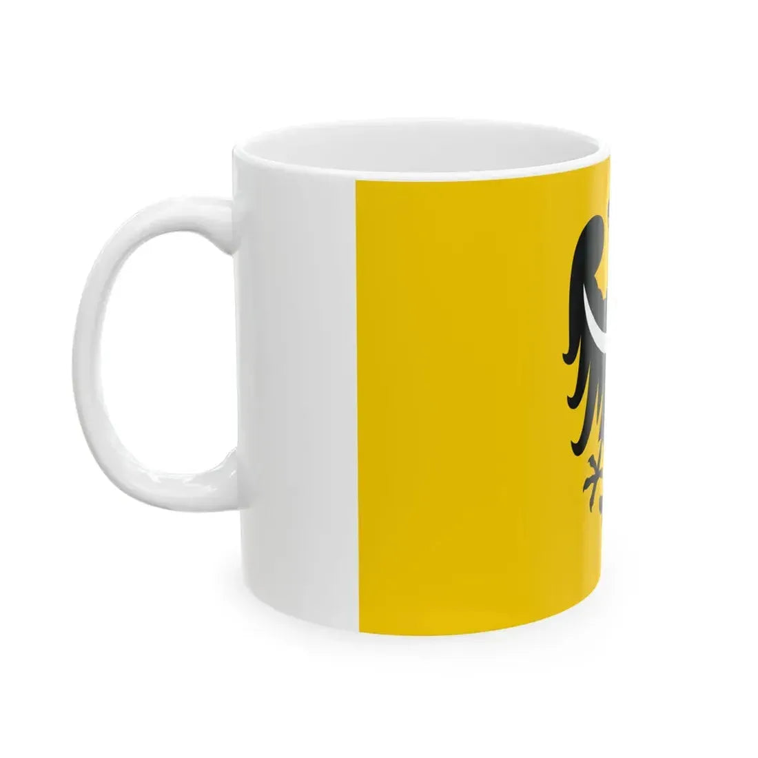 POL wojewodztwo dolnoslaskie flag (Poland) White Coffee Mug - Go Mug Yourself