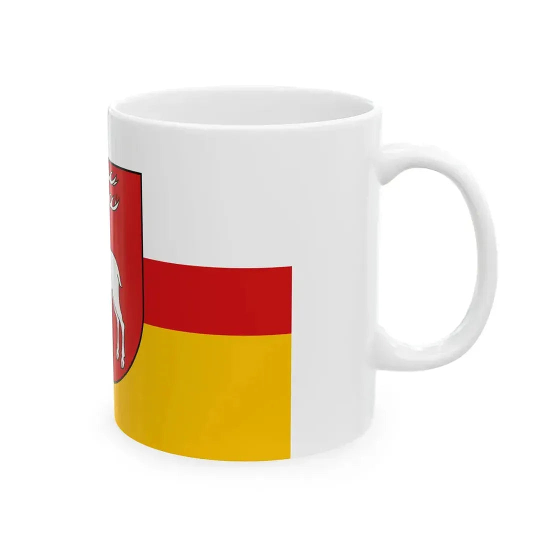 POL wojewodztwo lubelskie flag (Poland) White Coffee Mug - Go Mug Yourself