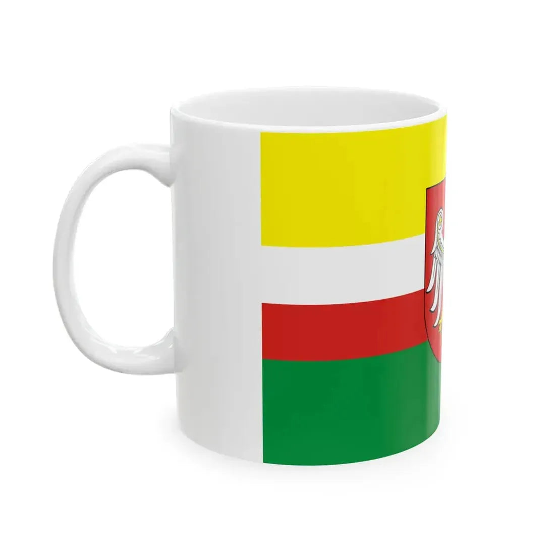 POL wojewodztwo lubuskie flag formal (Poland) White Coffee Mug - Go Mug Yourself