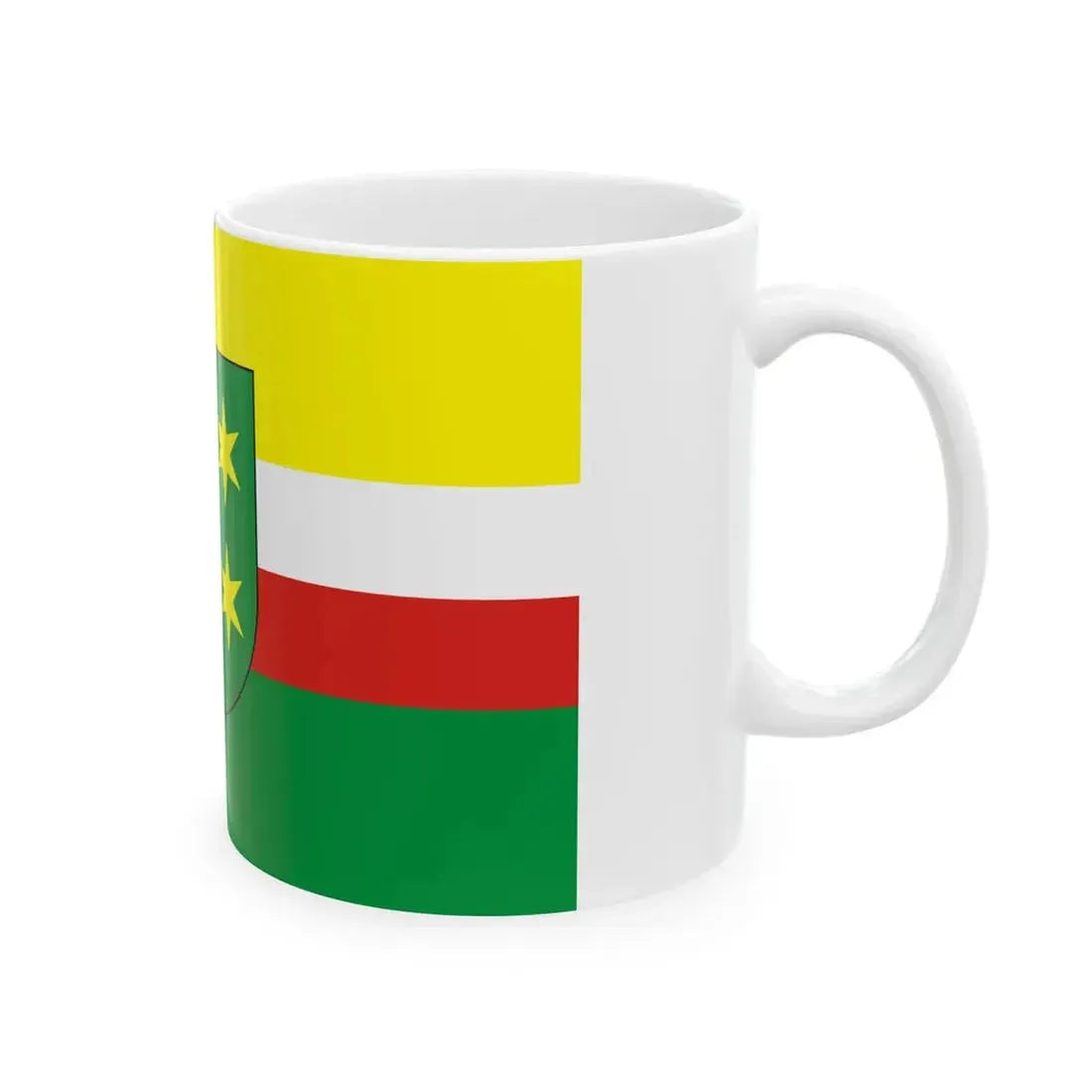 POL wojewodztwo lubuskie flag formal (Poland) White Coffee Mug - Go Mug Yourself