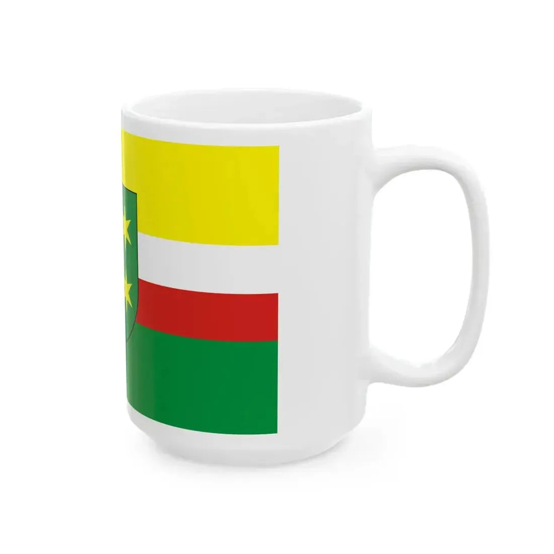 POL wojewodztwo lubuskie flag formal (Poland) White Coffee Mug - Go Mug Yourself