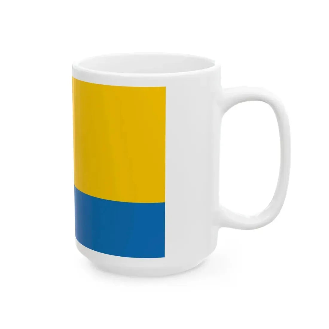 POL wojewodztwo opolskie flag formal (Poland) White Coffee Mug - Go Mug Yourself