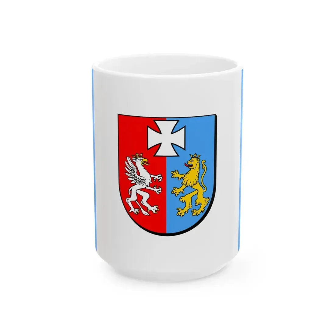 POL wojewodztwo podkarpackie flag (Poland) White Coffee Mug 15oz - Go Mug Yourself
