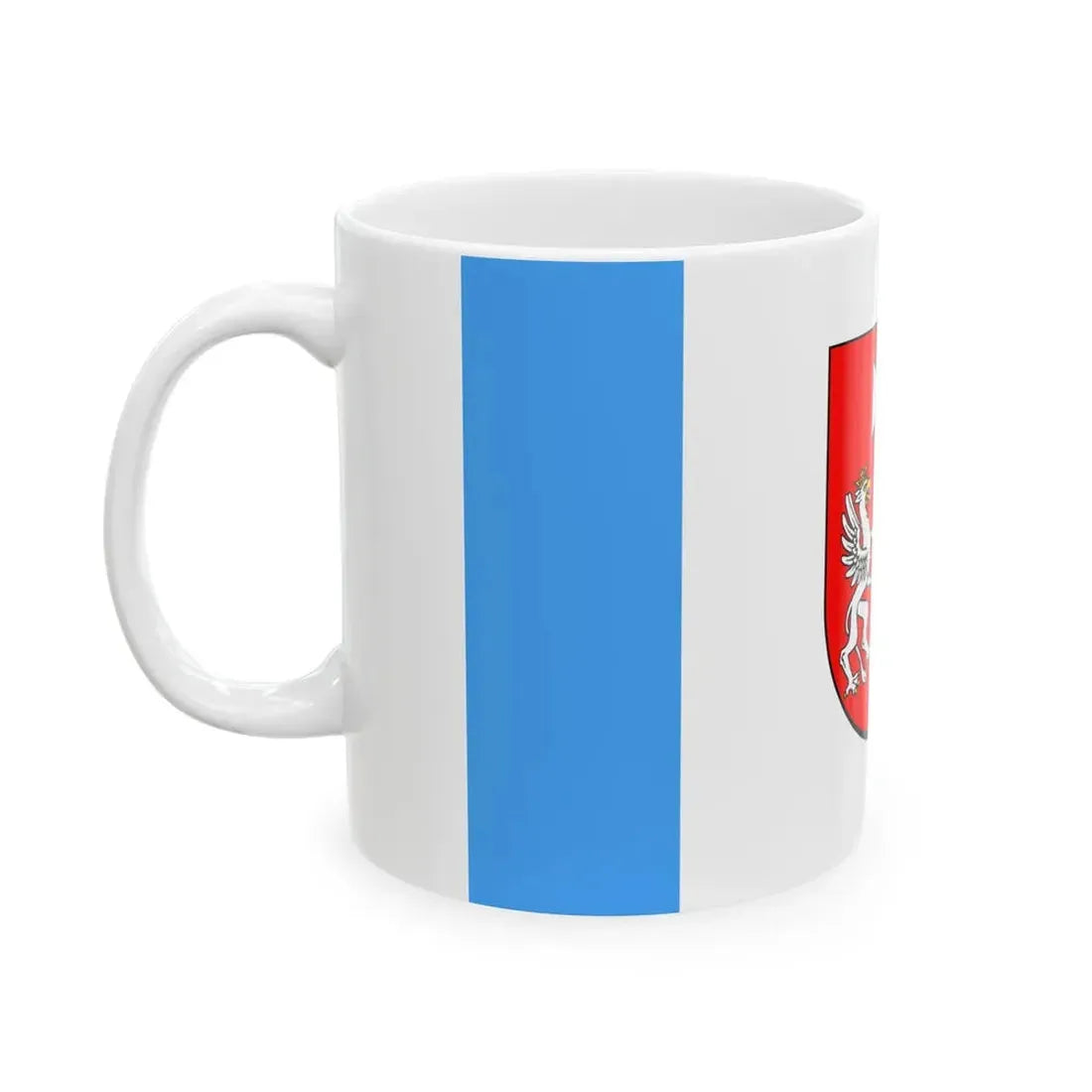 POL wojewodztwo podkarpackie flag (Poland) White Coffee Mug - Go Mug Yourself