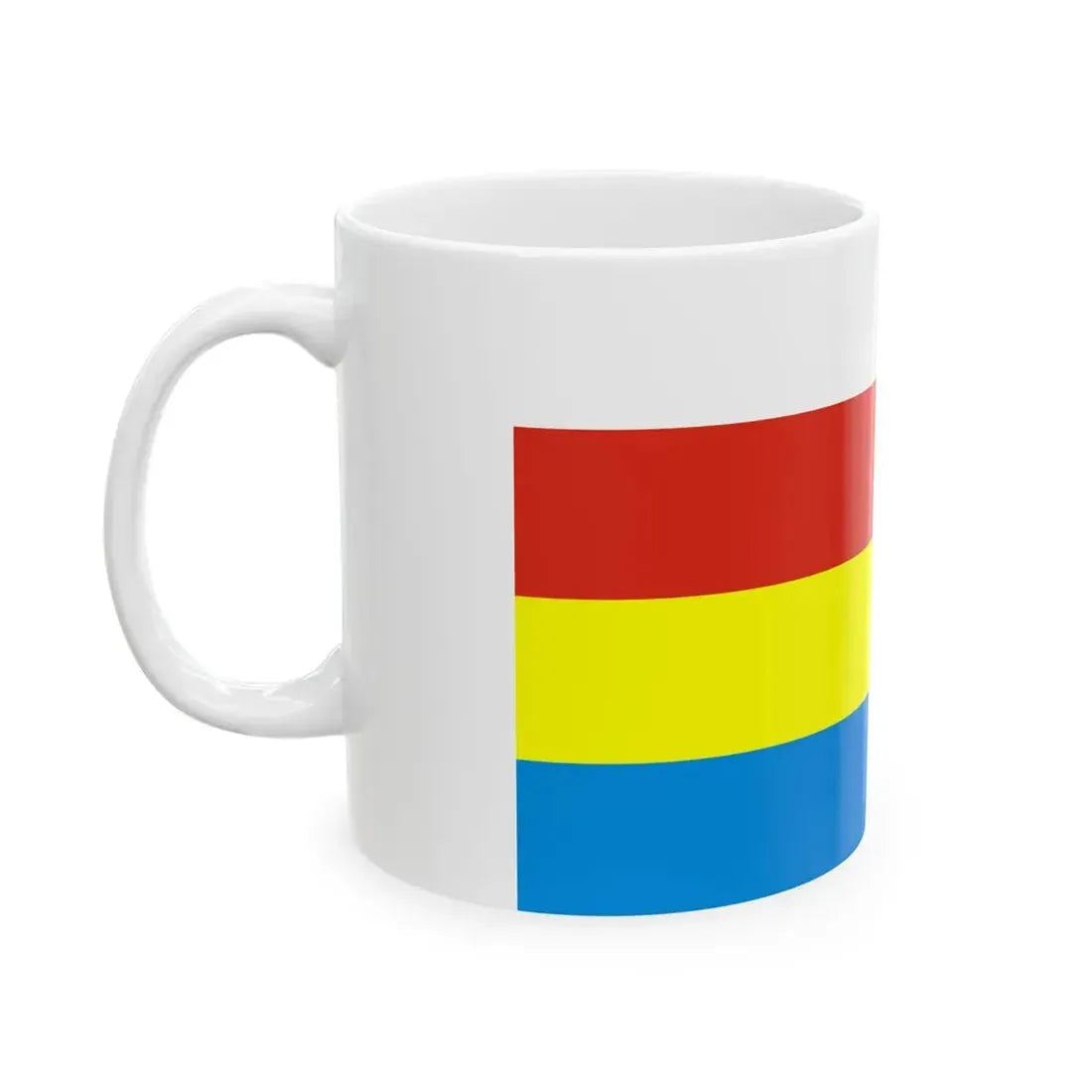 POL wojewodztwo podlaskie flag (Poland) White Coffee Mug - Go Mug Yourself