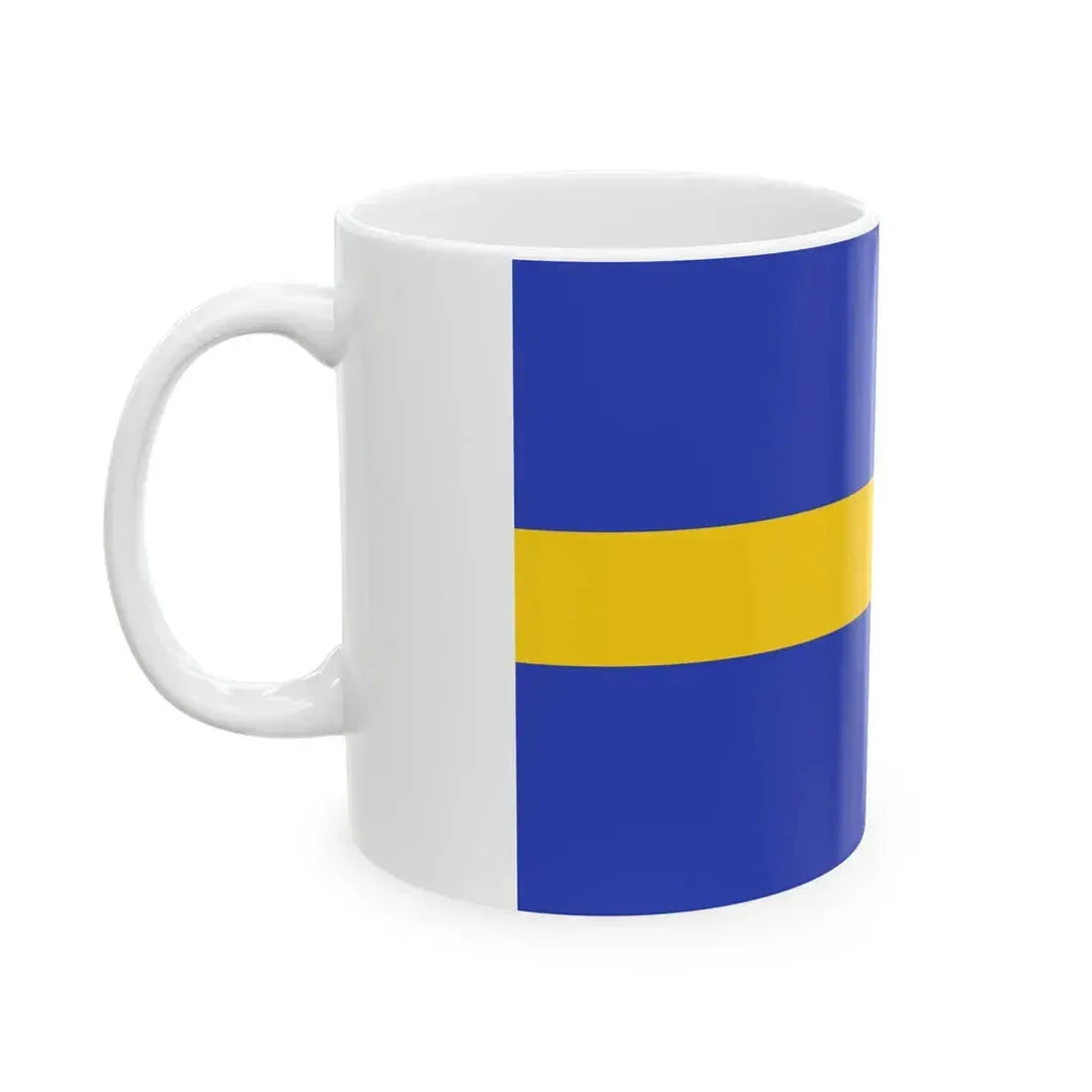POL wojewodztwo slaskie flag (Poland) White Coffee Mug - Go Mug Yourself