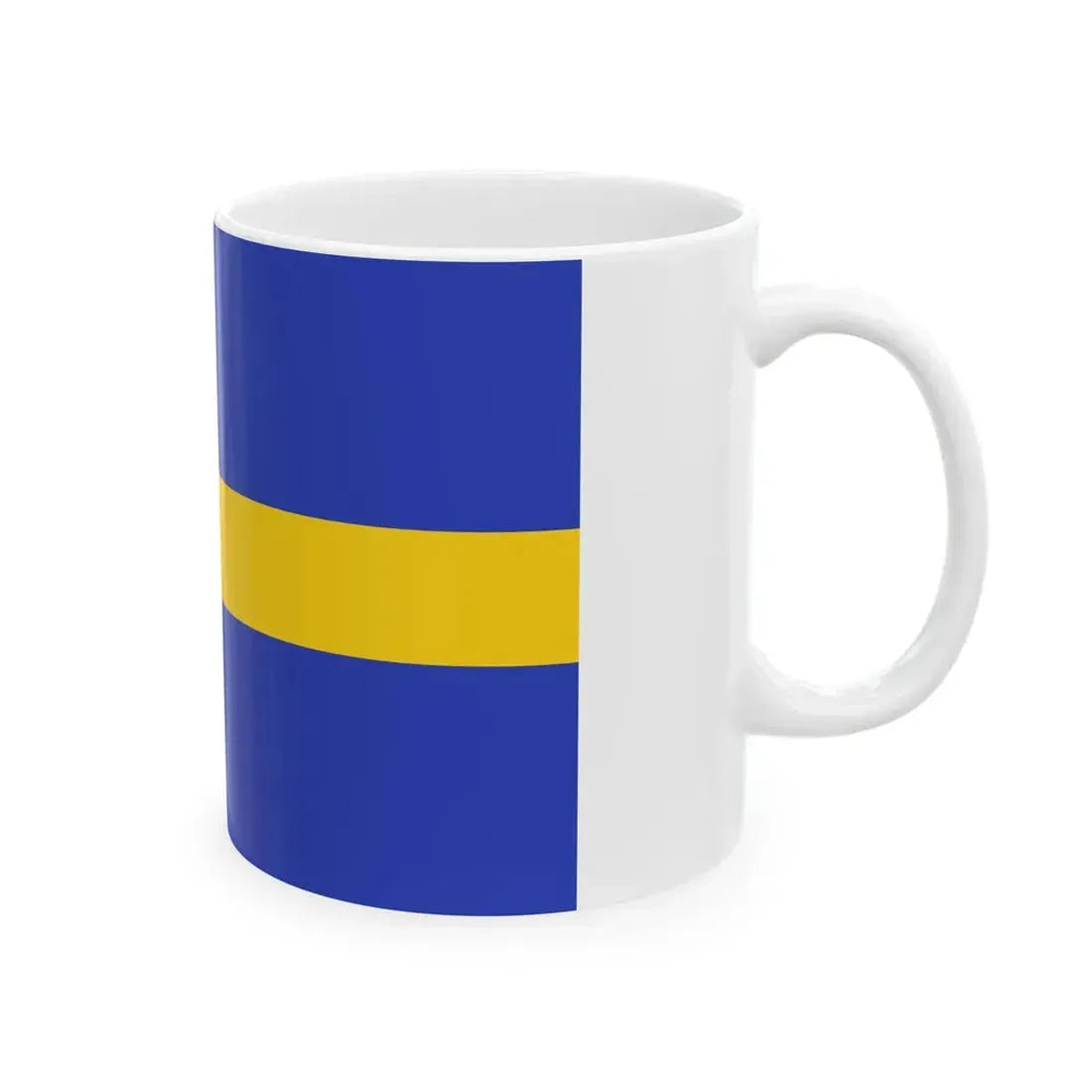POL wojewodztwo slaskie flag (Poland) White Coffee Mug - Go Mug Yourself