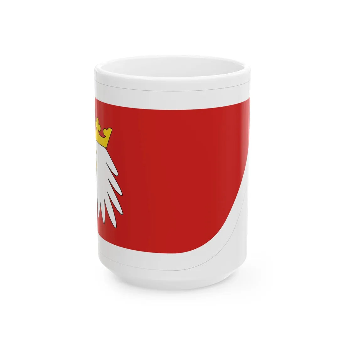 POL wojewodztwo warminsko-mazurskie flag (Poland) White Coffee Mug 15oz - Go Mug Yourself