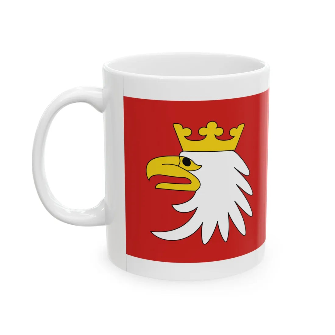 POL wojewodztwo warminsko-mazurskie flag (Poland) White Coffee Mug - Go Mug Yourself