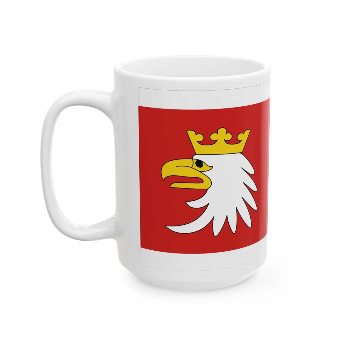 POL wojewodztwo warminsko-mazurskie flag (Poland) White Coffee Mug - Go Mug Yourself