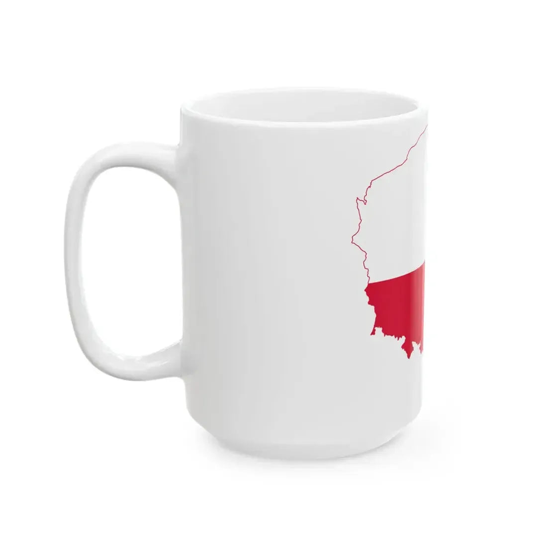 Poland map flag (Poland) White Coffee Mug - Go Mug Yourself