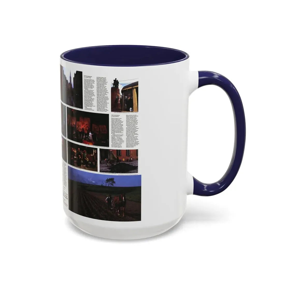 Poland - The Face and Faith 1 (1982) (Map) Accent Coffee Mug - Go Mug Yourself