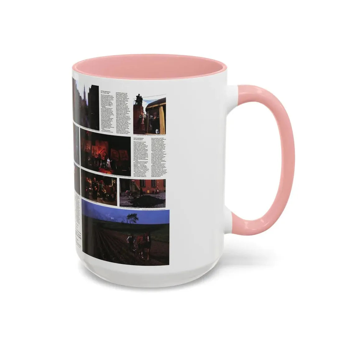 Poland - The Face and Faith 1 (1982) (Map) Accent Coffee Mug - Go Mug Yourself