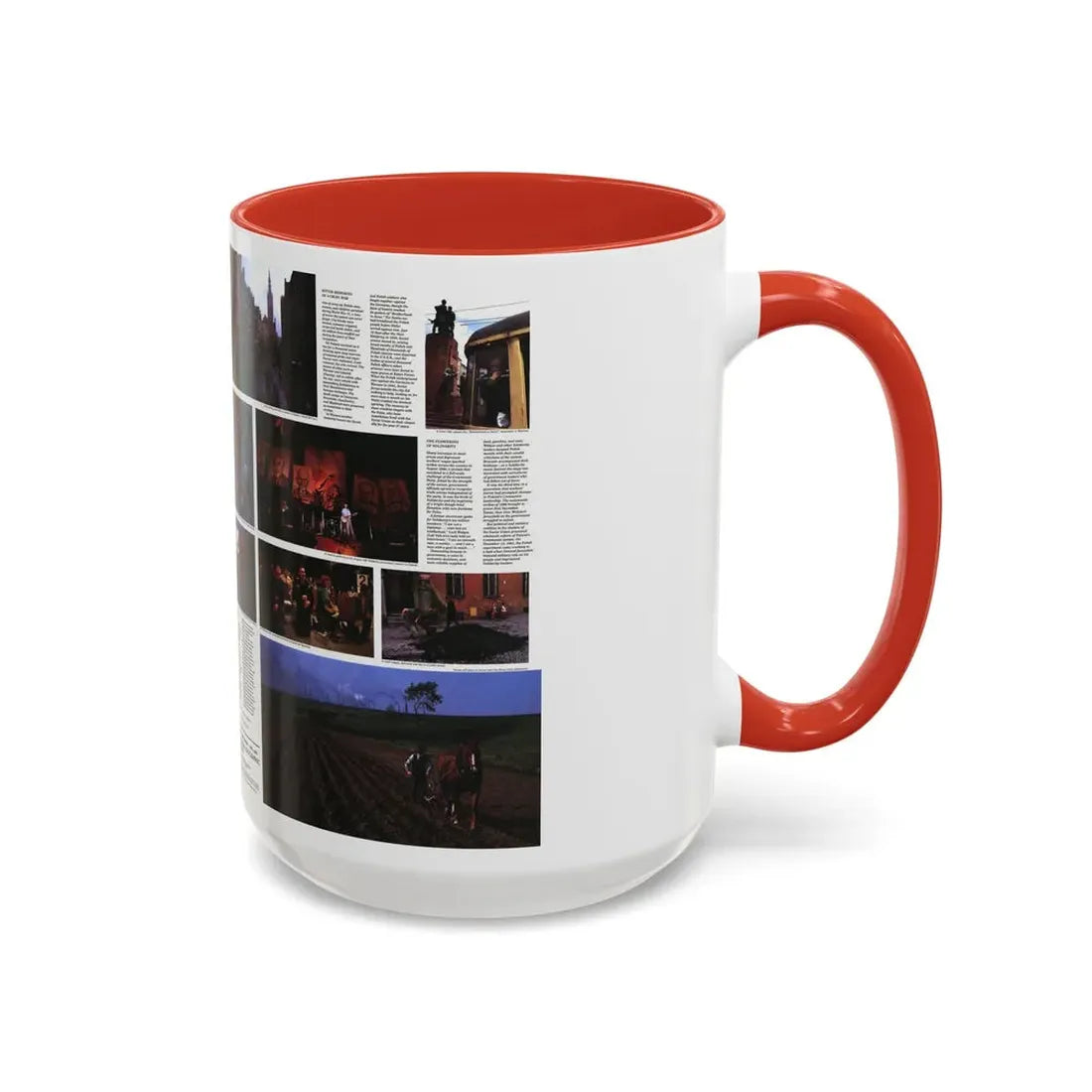 Poland - The Face and Faith 1 (1982) (Map) Accent Coffee Mug - Go Mug Yourself