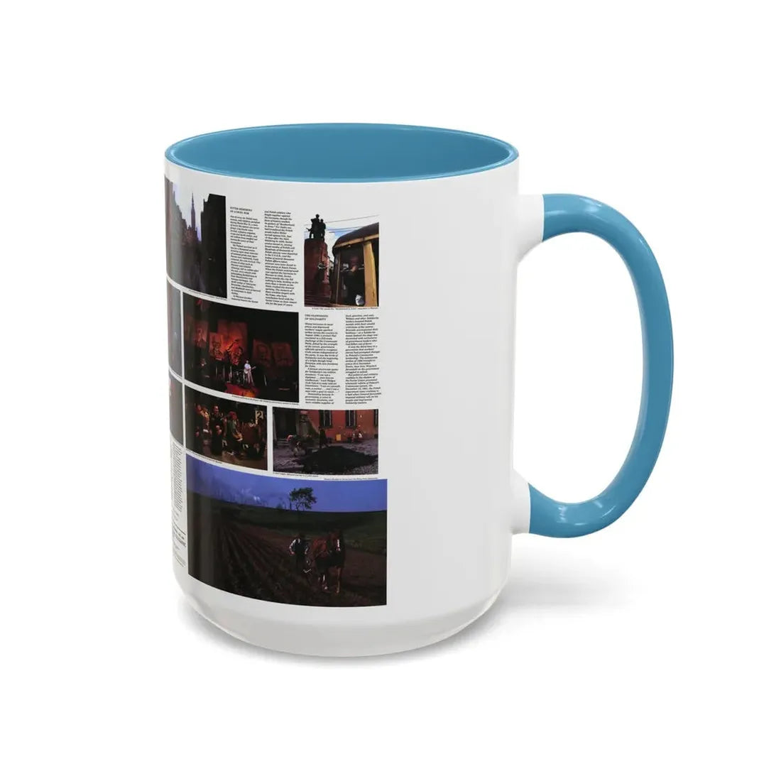 Poland - The Face and Faith 1 (1982) (Map) Accent Coffee Mug - Go Mug Yourself