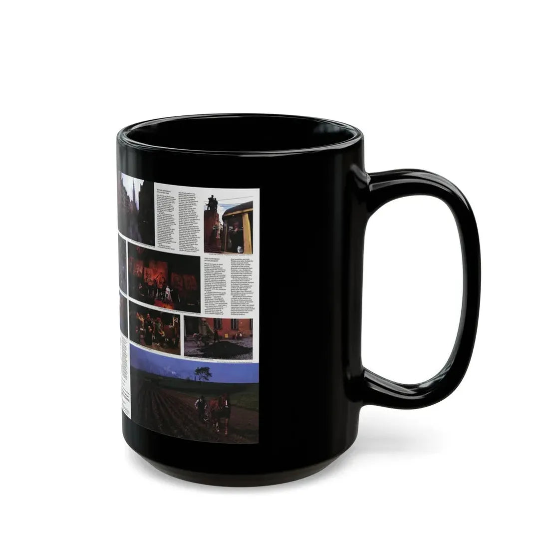 Poland - The Face and Faith 1 (1982) (Map) Black Coffee Mug - Go Mug Yourself