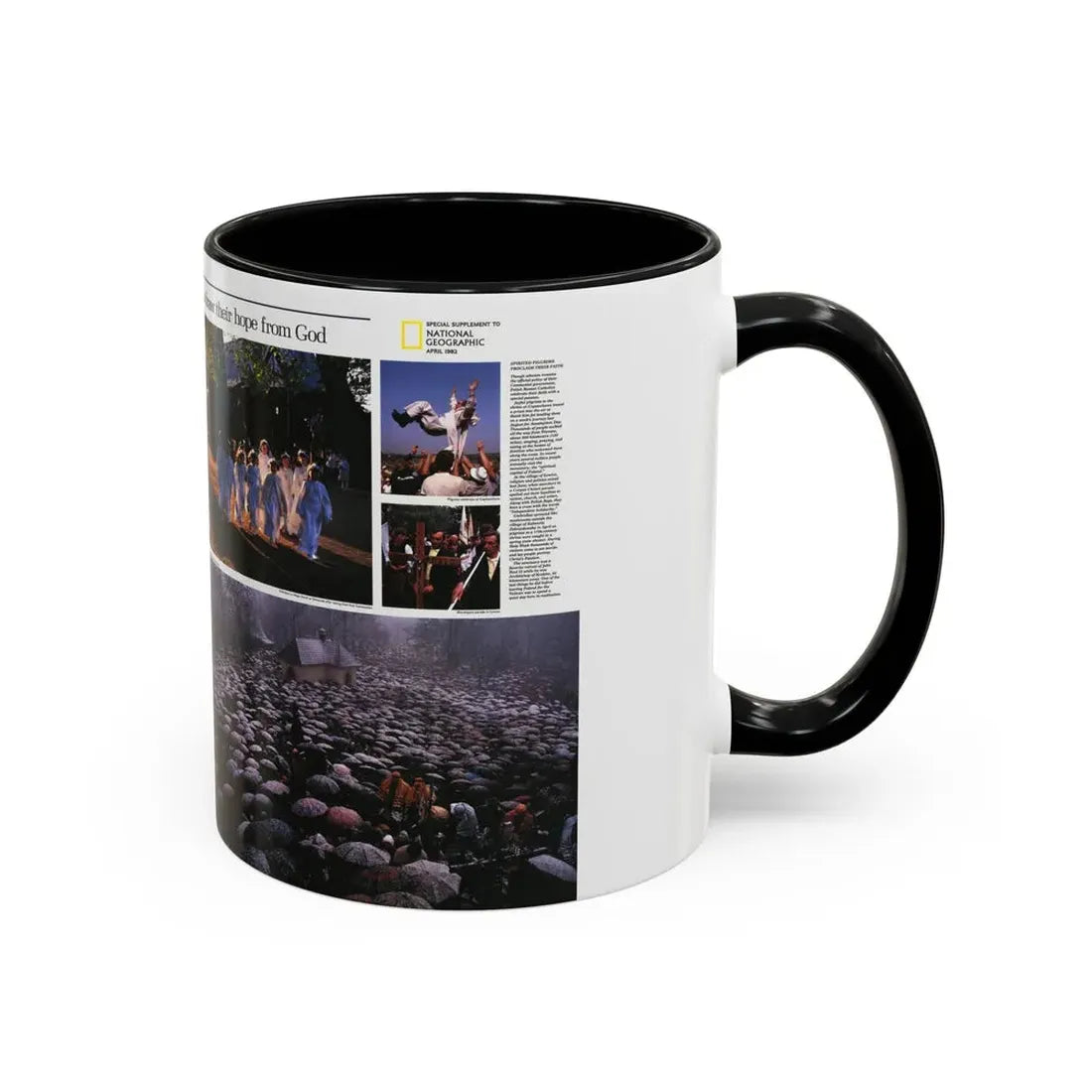 Poland - The Face and Faith 2 (1982) (Map) Accent Coffee Mug - Go Mug Yourself