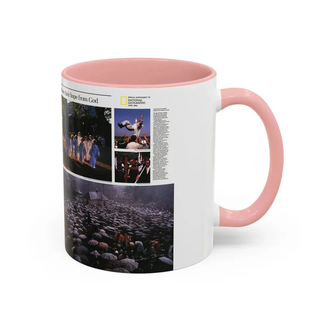 Poland - The Face and Faith 2 (1982) (Map) Accent Coffee Mug - Go Mug Yourself