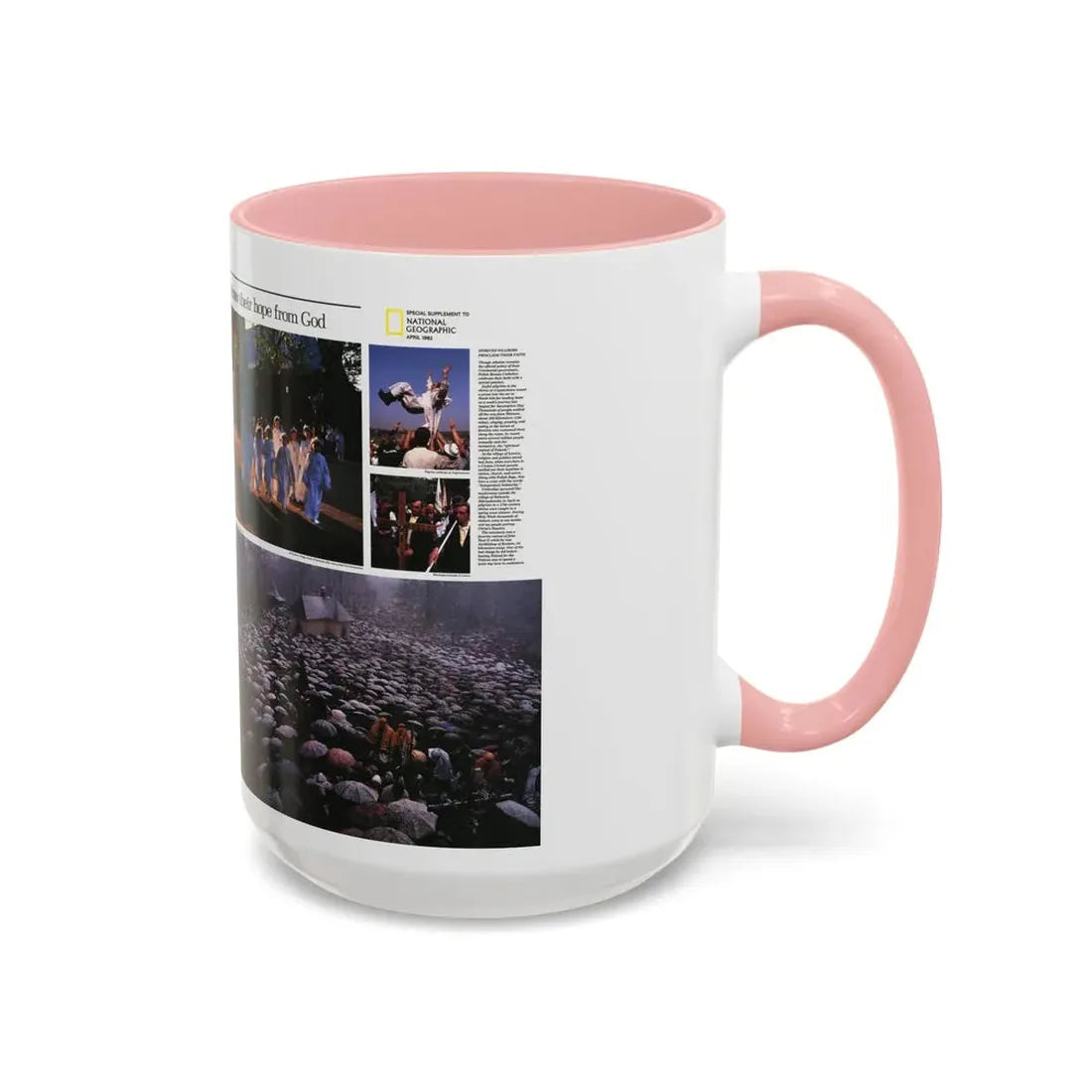 Poland - The Face and Faith 2 (1982) (Map) Accent Coffee Mug - Go Mug Yourself