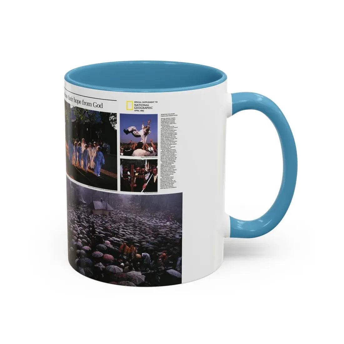Poland - The Face and Faith 2 (1982) (Map) Accent Coffee Mug - Go Mug Yourself