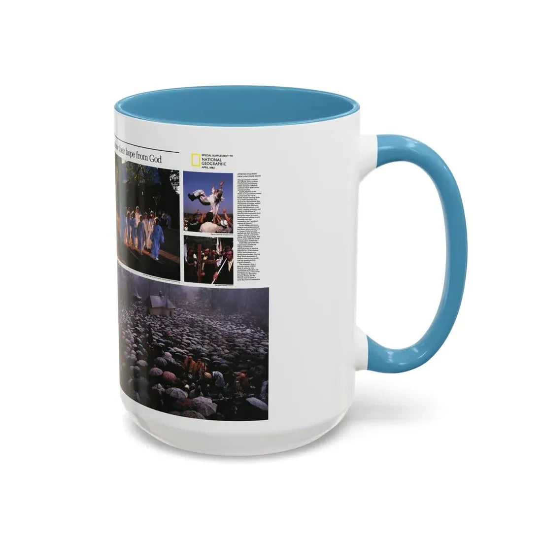 Poland - The Face and Faith 2 (1982) (Map) Accent Coffee Mug - Go Mug Yourself