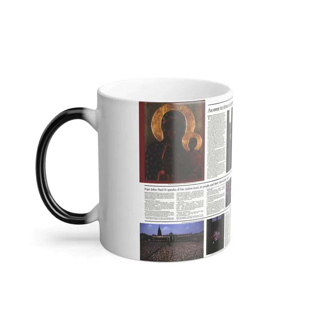Poland - The Face and Faith 2 (1982) (Map) Color Changing Mug 11oz - Go Mug Yourself