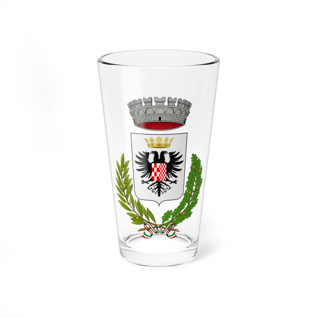 Polesine Zibello-Stemma (Italy) (Coat of Arms) Pint Glass 16oz 16oz - Go Mug Yourself