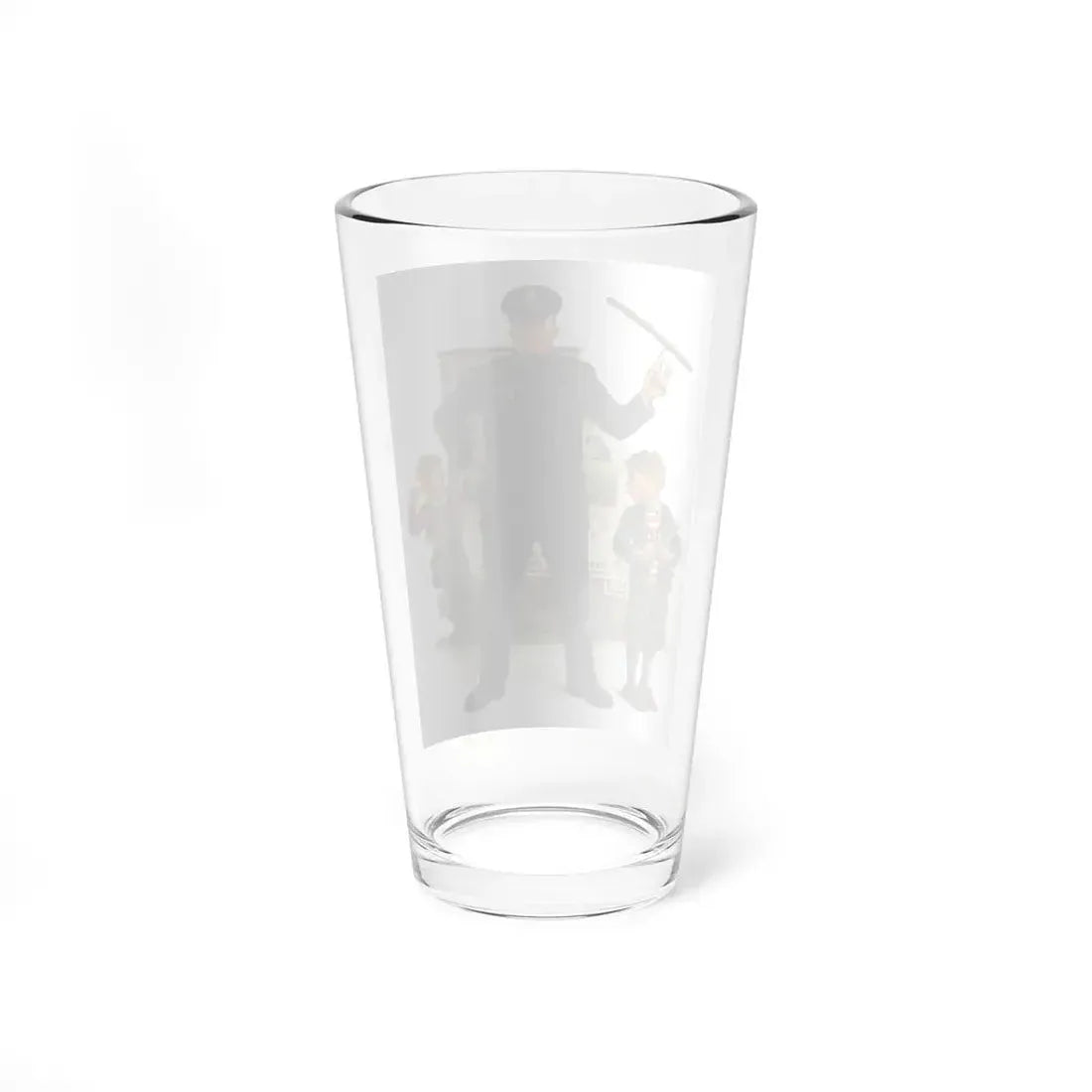 Policeman and Boy with Slingshot, The Saturday Evening Post cover, March 15, 1930 (Magazine Illustration) Pint Glass 16oz - Go Mug Yourself