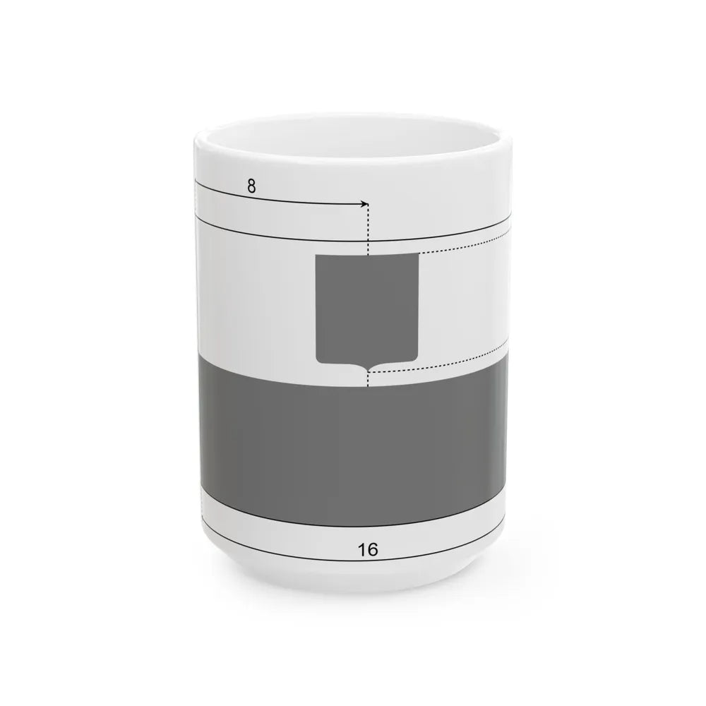 Polish flag with coat of arms construction sheet (Poland) White Coffee Mug 15oz - Go Mug Yourself
