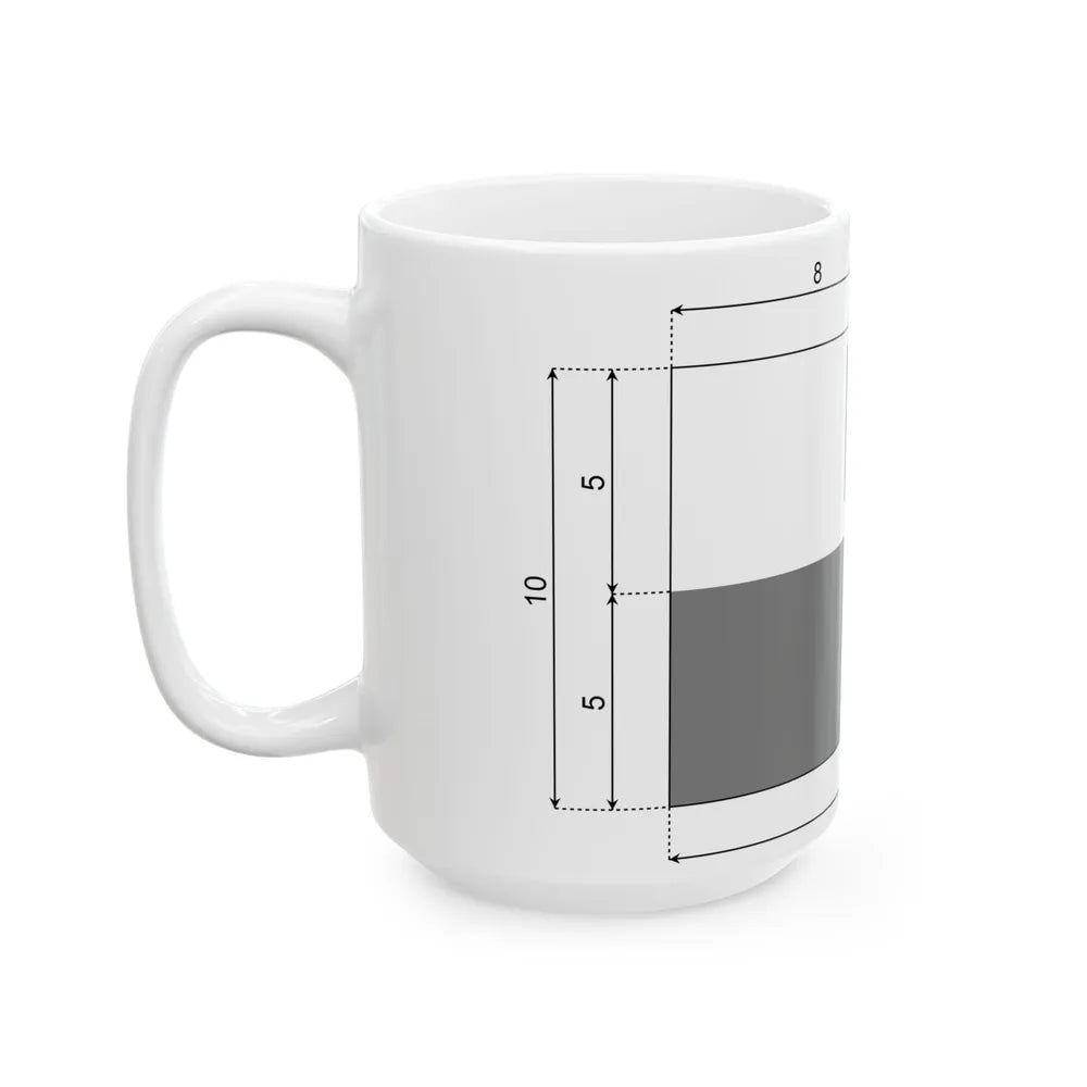 Polish flag with coat of arms construction sheet (Poland) White Coffee Mug - Go Mug Yourself