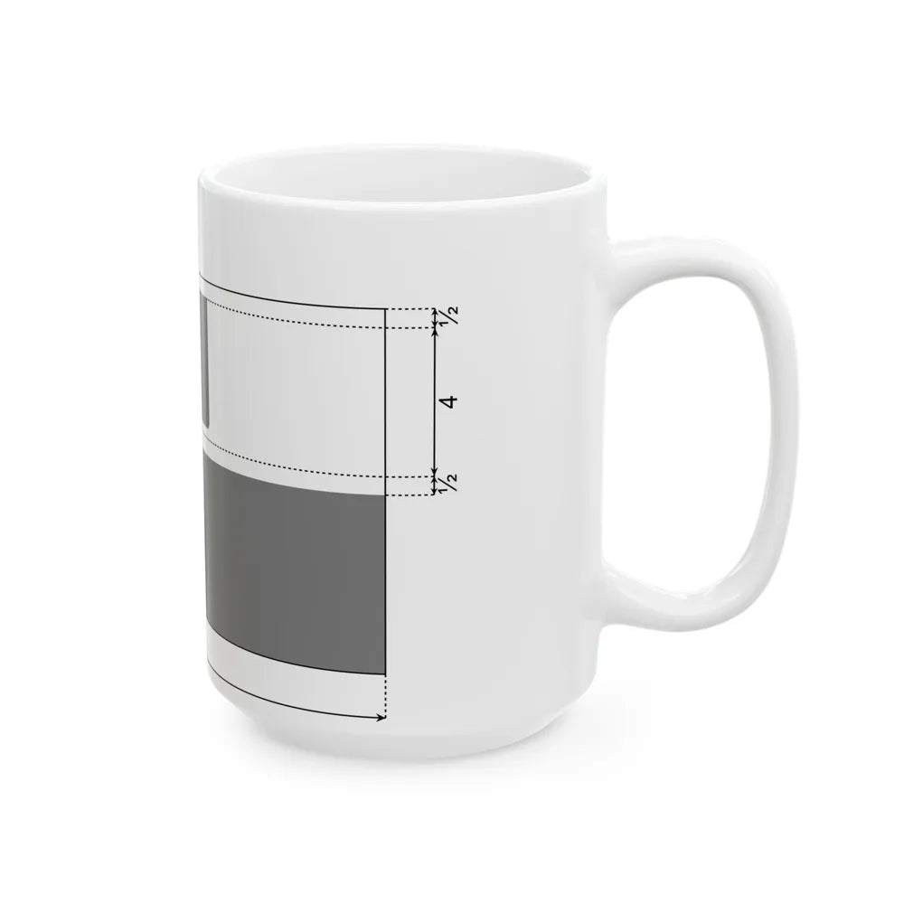 Polish flag with coat of arms construction sheet (Poland) White Coffee Mug - Go Mug Yourself