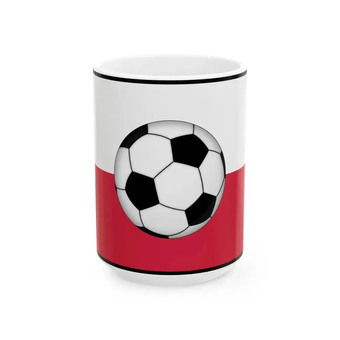Polish football (Poland) White Coffee Mug 15oz - Go Mug Yourself