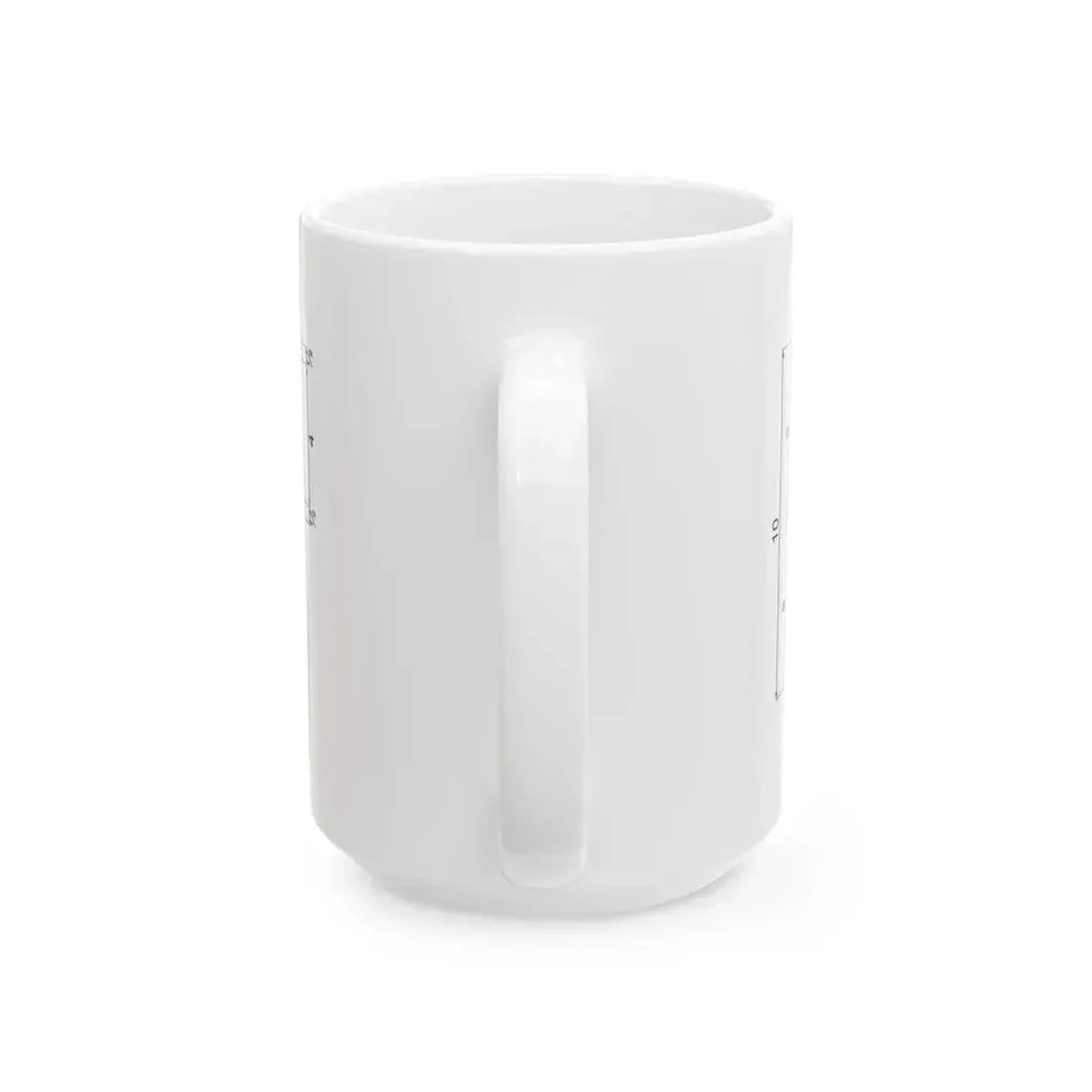 Polish naval ensign construction sheet (Poland) White Coffee Mug - Go Mug Yourself