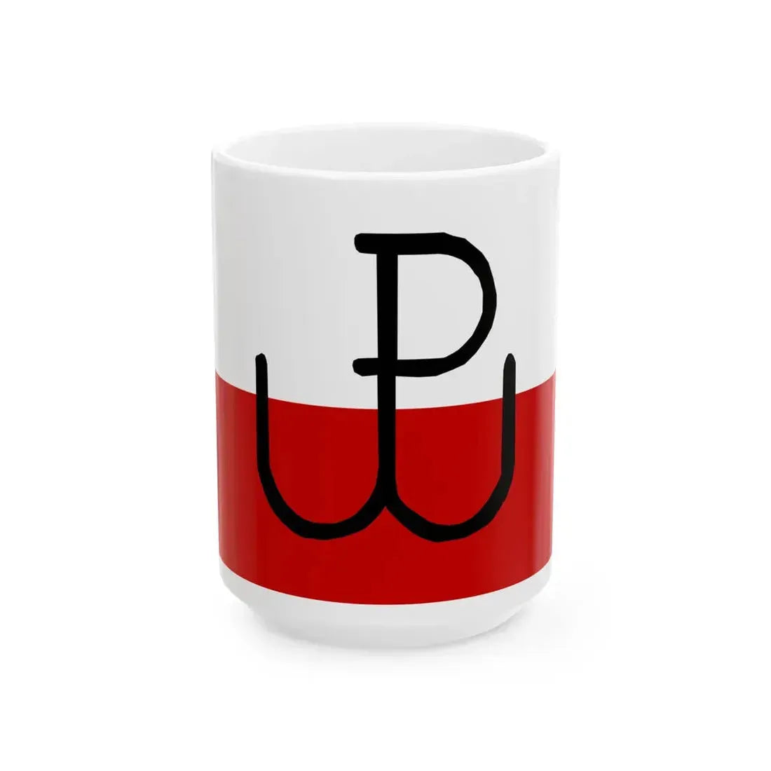 Polish Underground State flag (Poland) White Coffee Mug 15oz - Go Mug Yourself