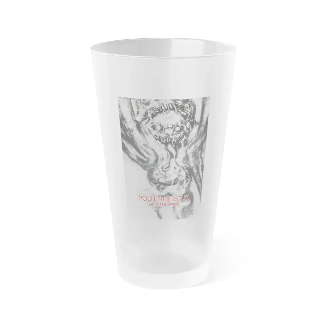 POLTERGEIST II THE OTHER SIDE 1986 Movie Poster - Frosted Pint Glass 16oz 16oz Frosted - Go Mug Yourself