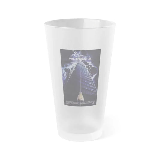 POLTERGEIST III 1988 Movie Poster - Frosted Pint Glass 16oz 16oz Frosted - Go Mug Yourself