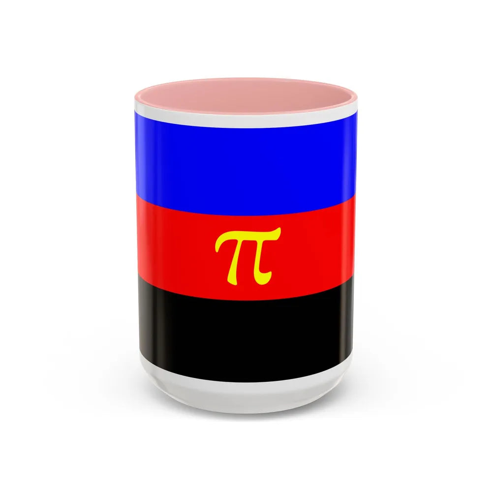 Polyamory Pride Flag - Accent Coffee Mug-15oz-Pink-Go Mug Yourself