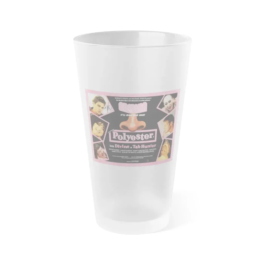 POLYESTER (3) 1981 Movie Poster - Frosted Pint Glass 16oz 16oz Frosted - Go Mug Yourself
